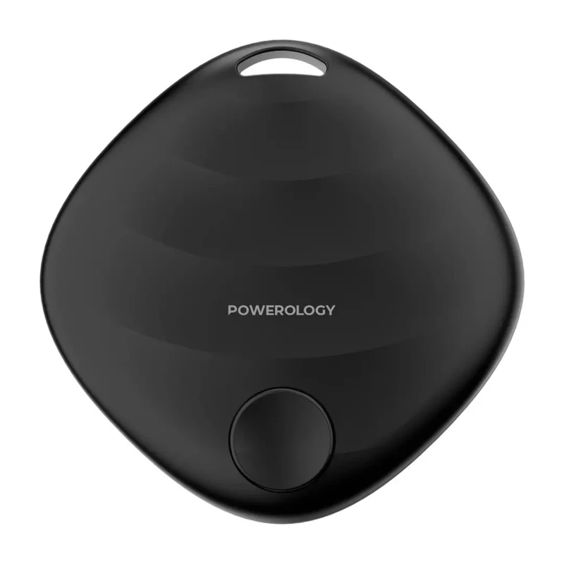 جهاز تتبع بلوتوث Powerology – Apple Find My وبطارية 16 شهراً اسود