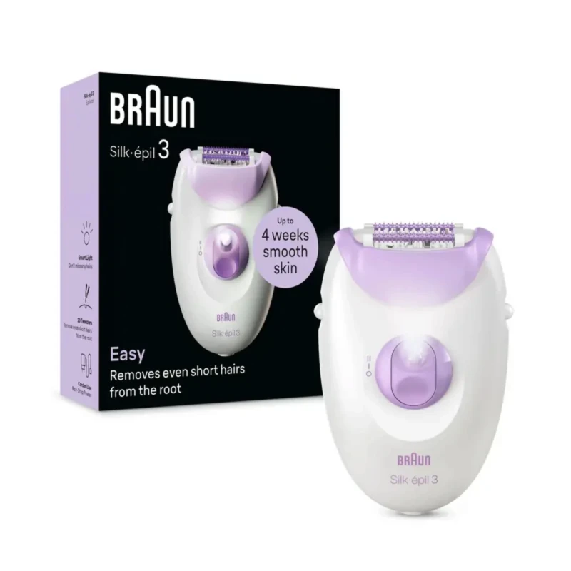جهاز إزالة الشعر Braun Silk-épil 3 SE 3-000 – 20 ملقط