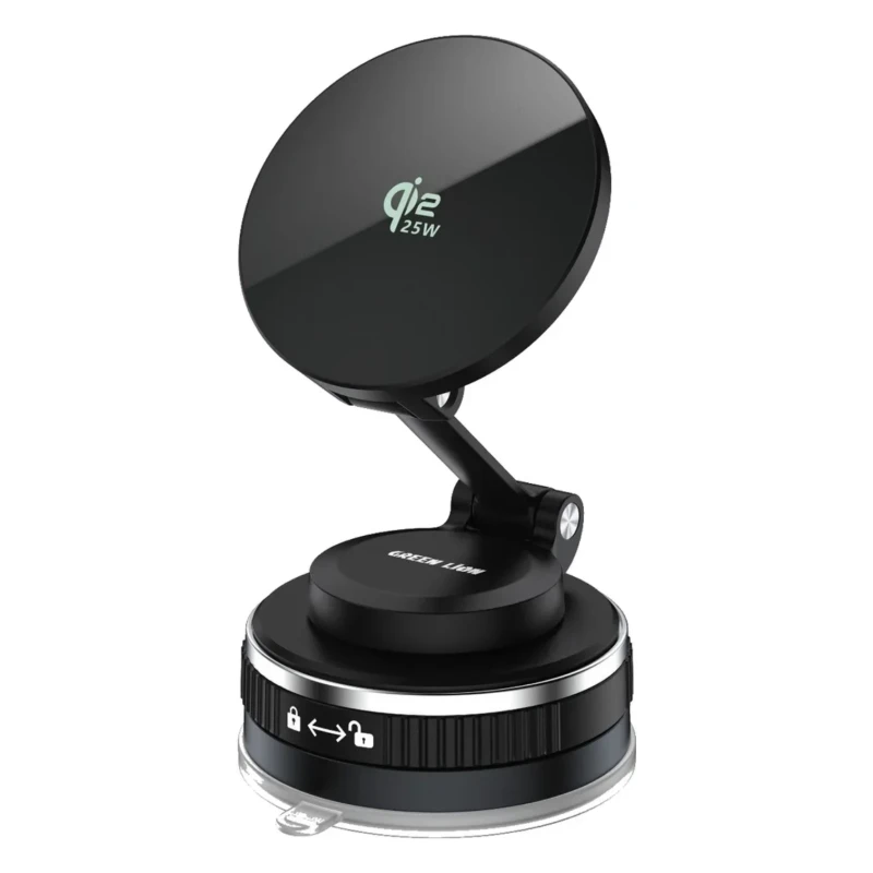 شاحن وحامل سيارة Green Lion Mag Volt – شحن Qi2.2 حتى 25W