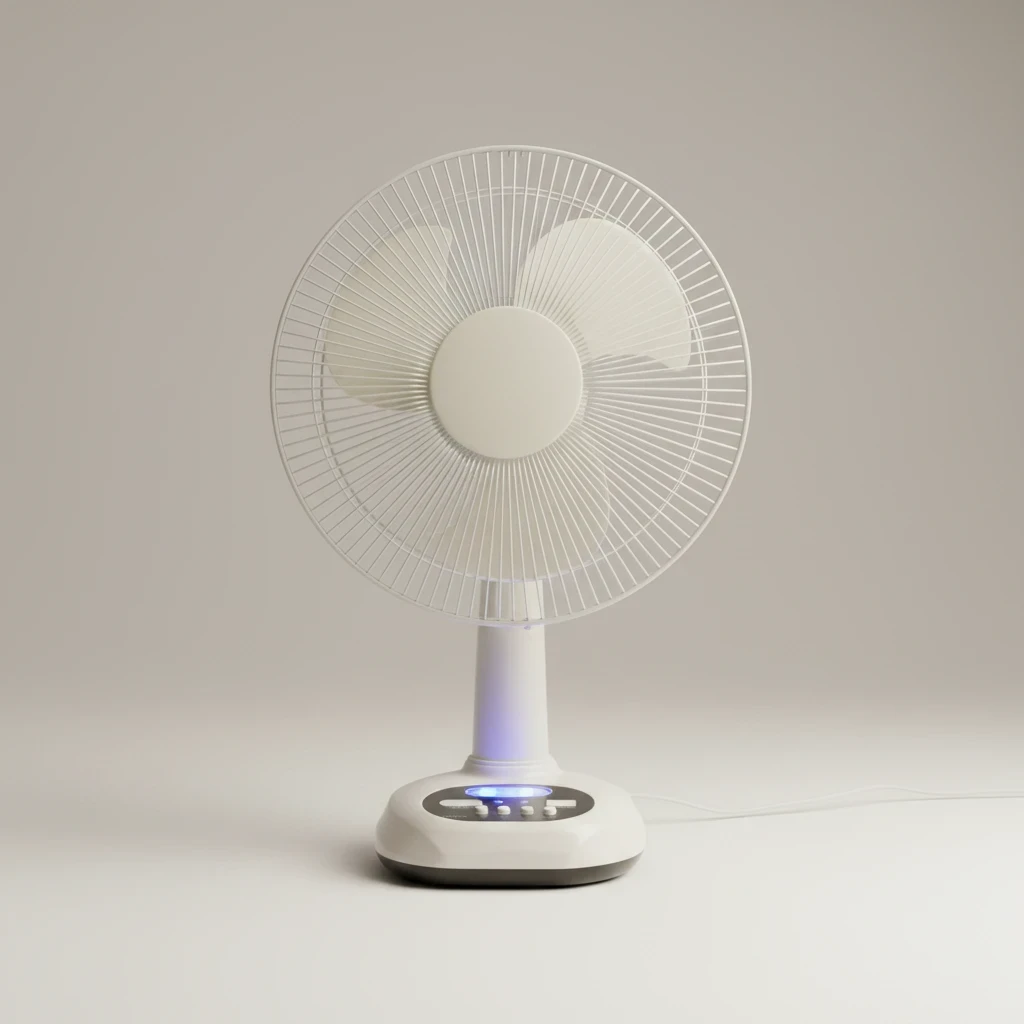 مروحة مكتبية بإضاءة LED