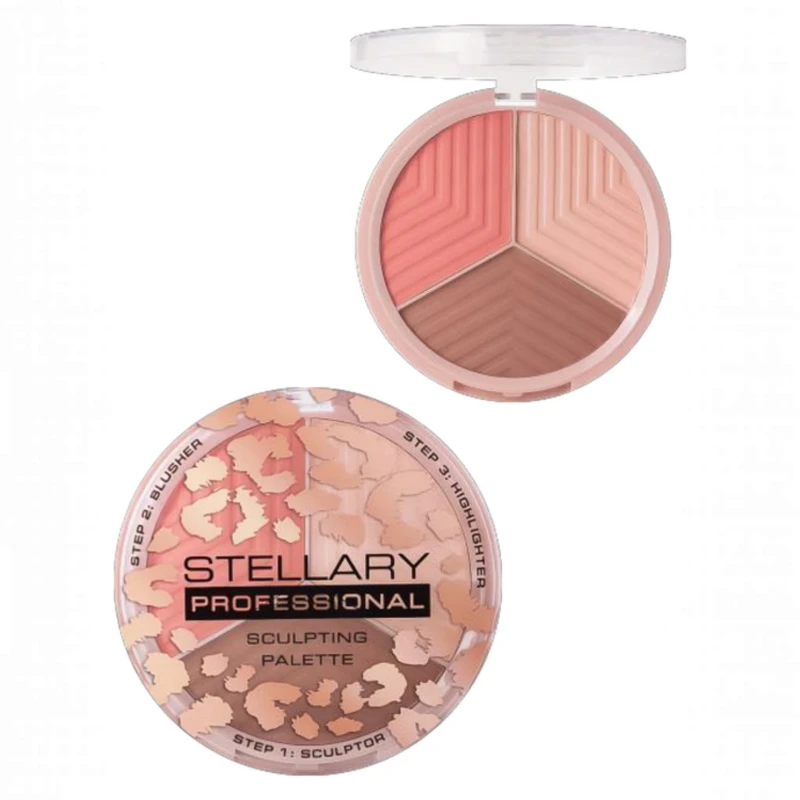 باليت نحت الوجه Stellary Sculpting Palette 3in1 - 01