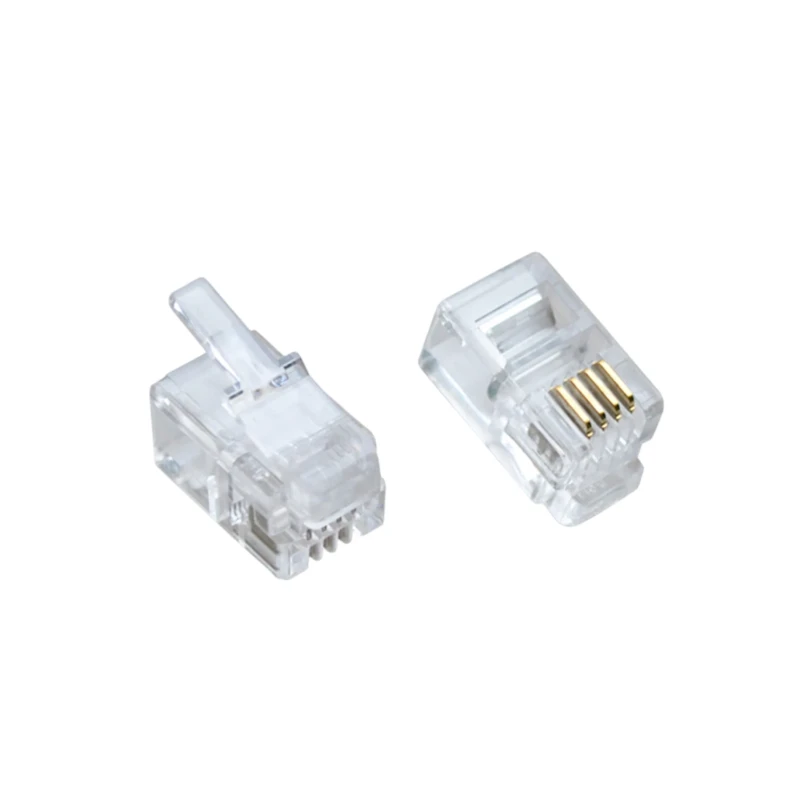 رؤوس توصيل Planet RJ11 – عبوة 200 قطعة