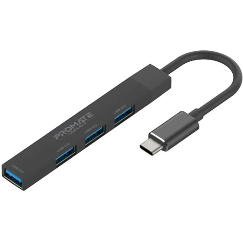 موزع USB Promate LiteHub-4 – أربع منافذ وسرعة تصل إلى 5Gbps