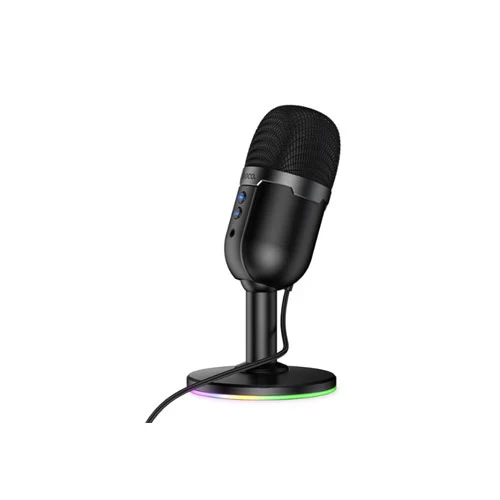 مايكروفون مكتبي Hoco L25 Bright – قاعدة مضيئة RGB ومنفذ USB-A