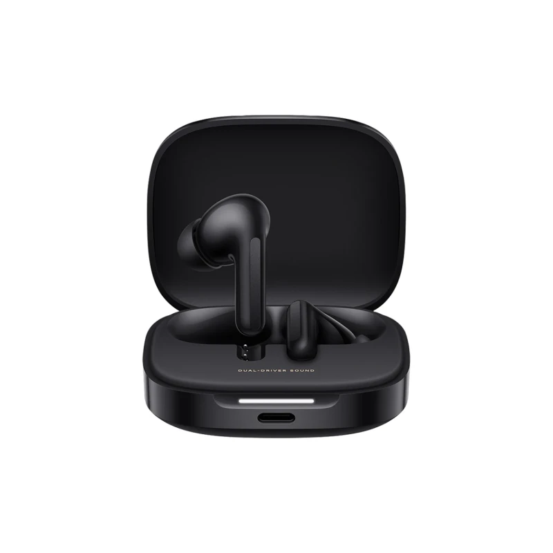 سماعات بلوتوث Redmi Buds 6 – عزل ضوضاء فعال بالأسود