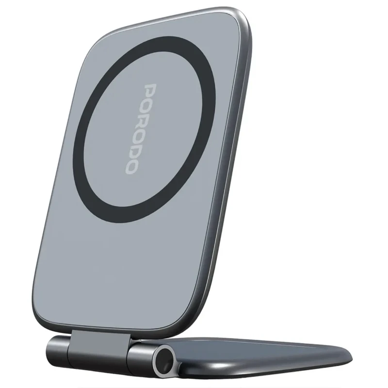 حامل هاتف نحيف Porodo Magnifold – مغناطيس N52 وتحمل 350 غراماً اسود