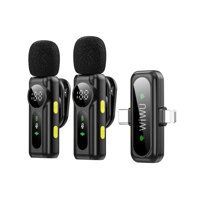 ميكروفون لاسلكي مزدوج WiWU Wi-WM007 مع ANC