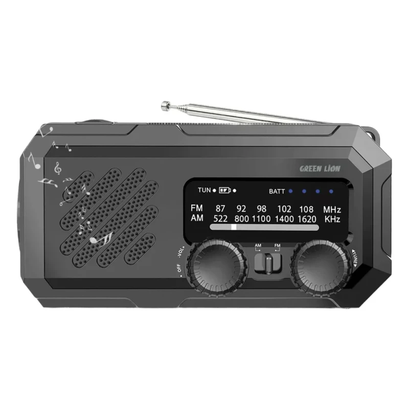 راديو طوارئ Green Lion G-Radio Lite – كشاف وباور بنك 2000
