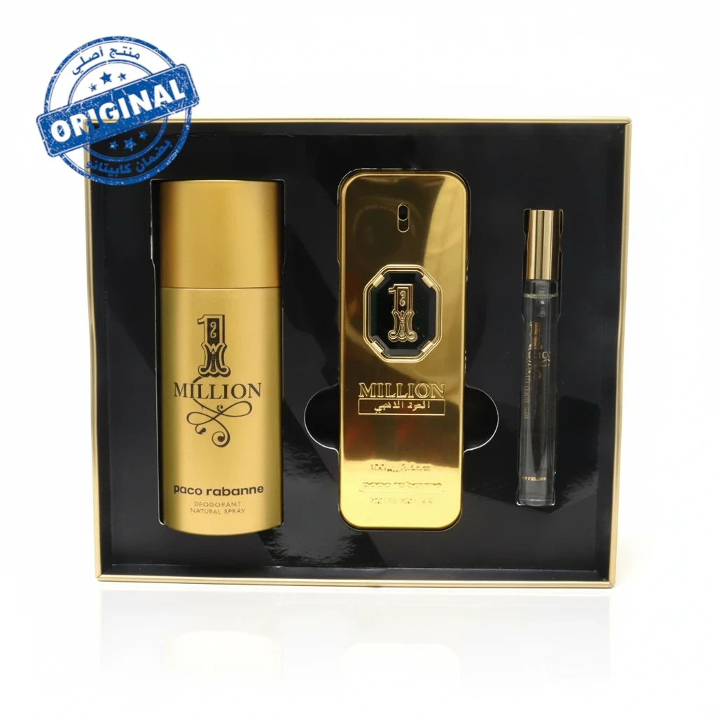 طقم عطر Rabanne 1 Million Golden Oud بارفان سعة 100 مل