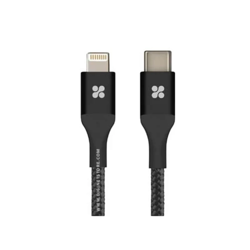 كابل Promate PowerLink-300 – Lightning بطول 3 متر أسود
