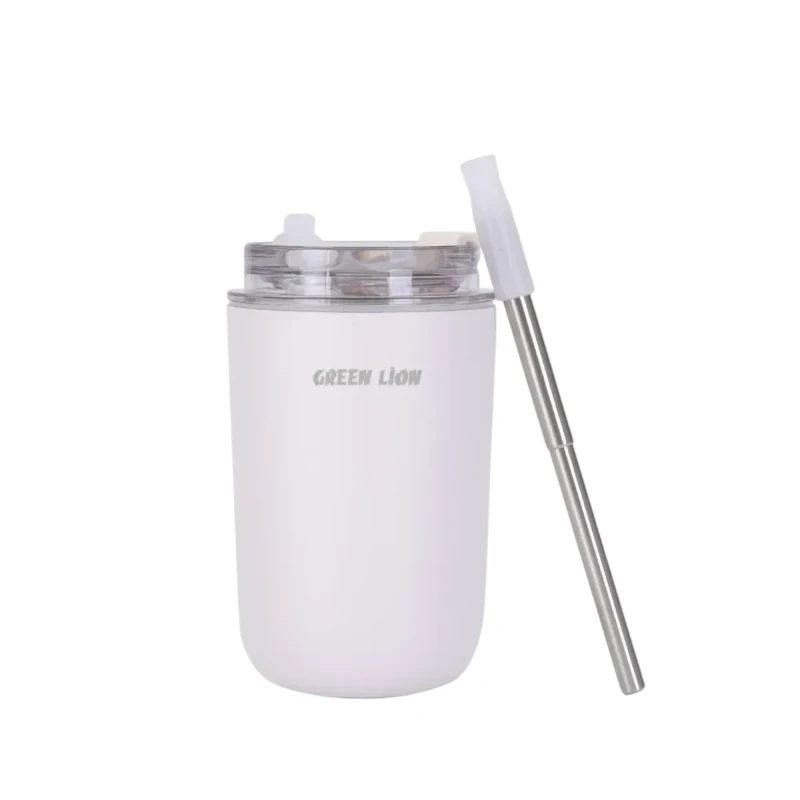 كوب حراري Green Lion Travel Mug Lite بسعة 280 مل – أبيض
