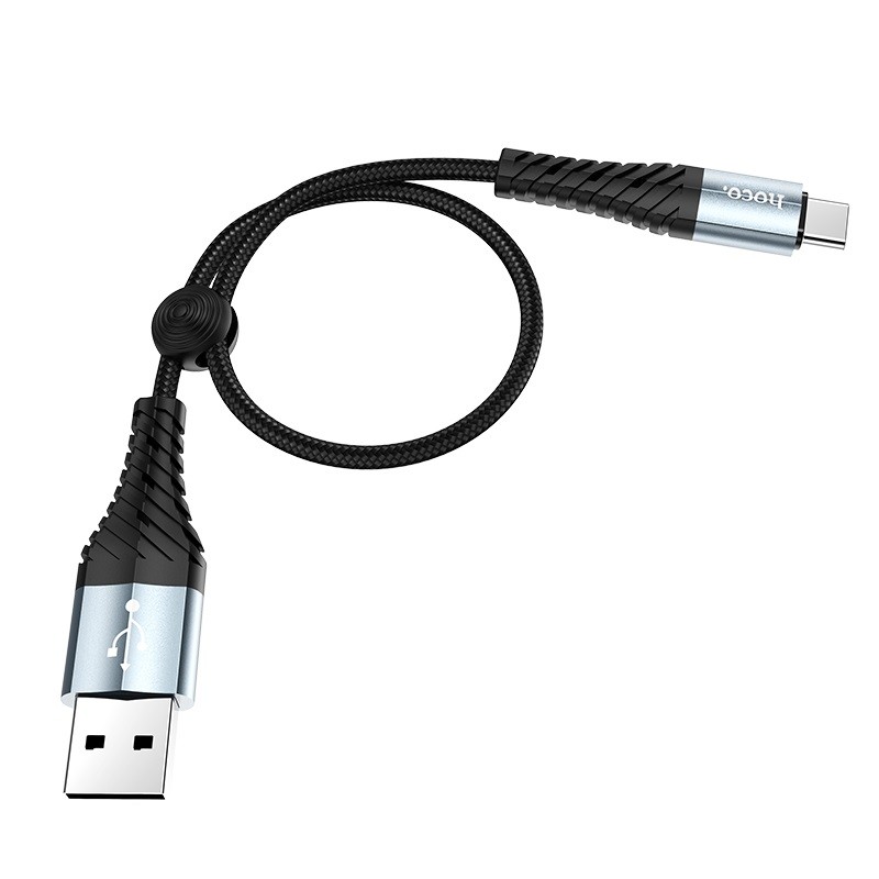كابل شحن  HOCO X38  إلى Type-C – USB نايلون مجدول 3امبير 0.25متر