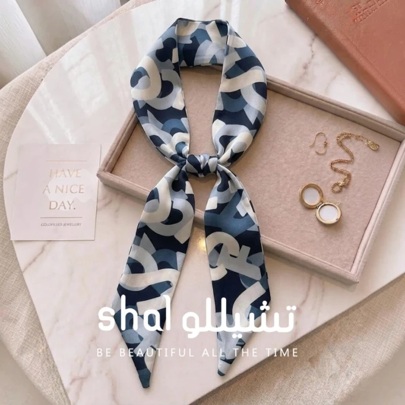 فولار ساتان نسائي منقوش