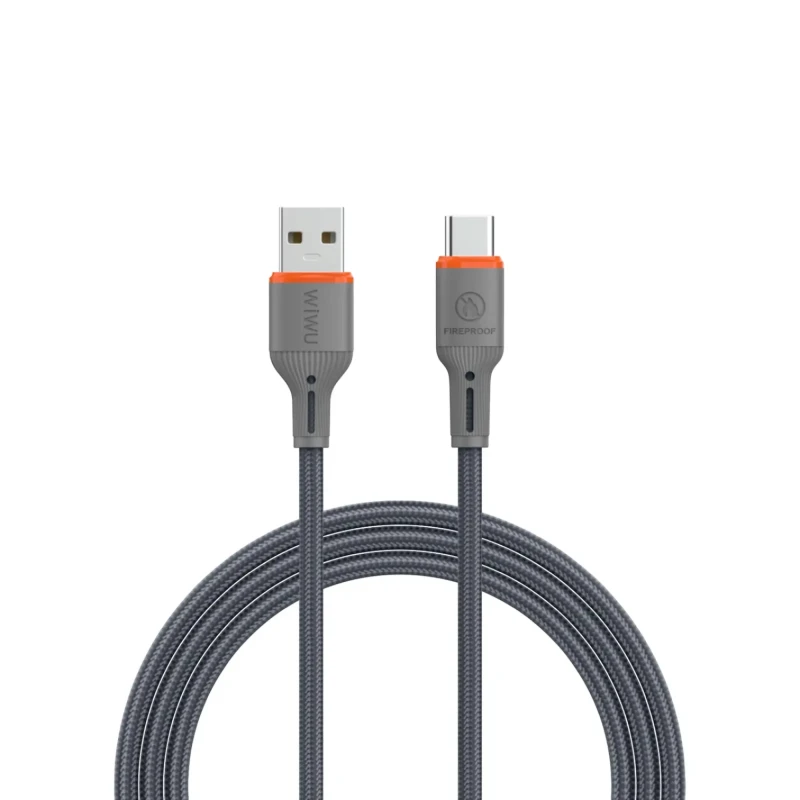 كابل شحن WiWU Wi-C096 FlameGuard من USB-A إلى USB-C