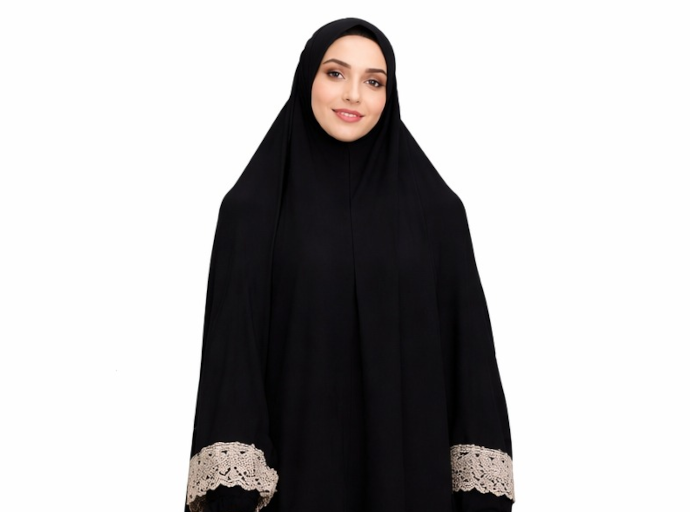 طقم صلاة ليكرا سادة دانتيل