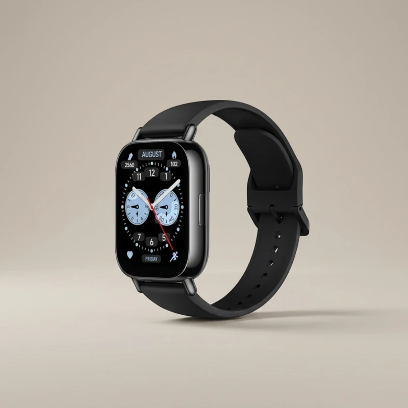 ساعة ذكية Mi Watch 5 بشاشة مستطيلة – أسود