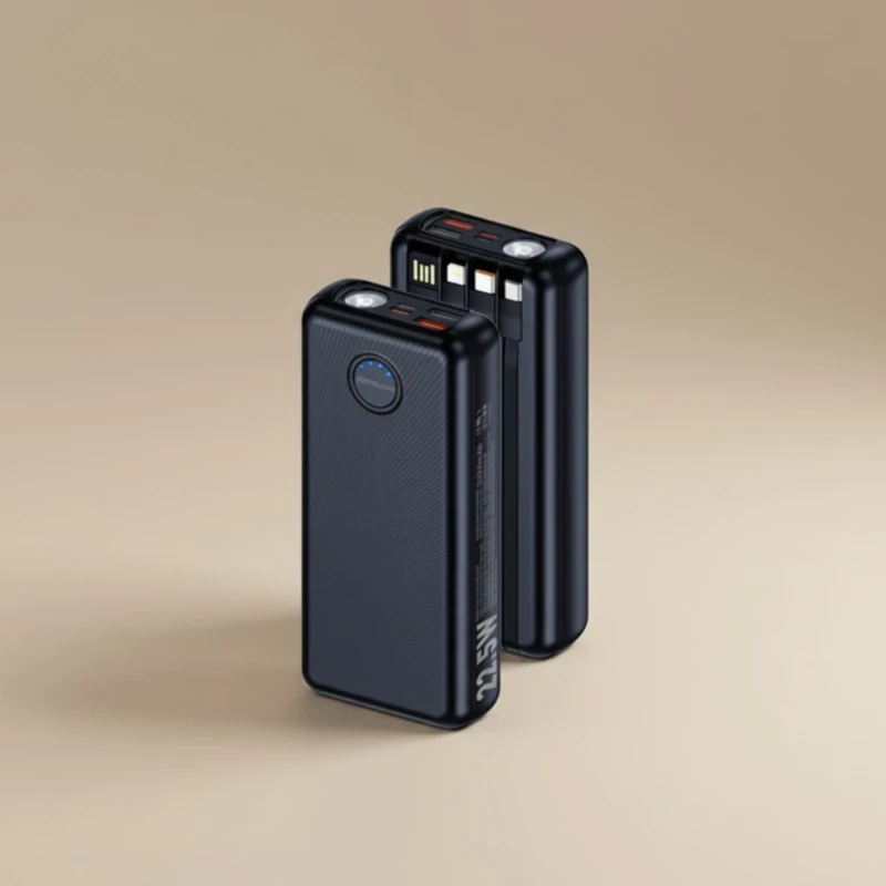باور بانك Amaya APB-F239L متعدد الكابلات بسعة 20000mAh